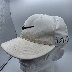 Nike True Tour Vapor Hat RZN Swoosh Dri Fit White Flex Golf Cap Outdoors Casual